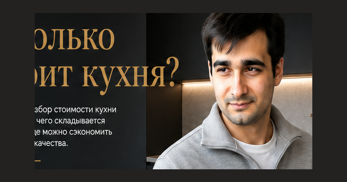 Николай Томашевич — сколько стоит кухня на заказ в Москве