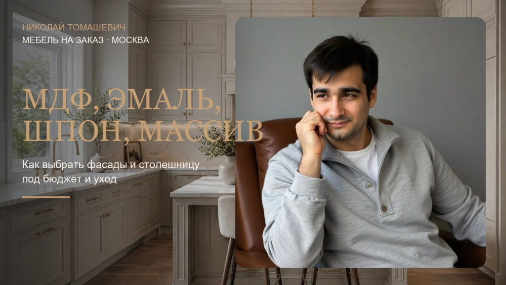 Материалы фасадов для кухни на заказ