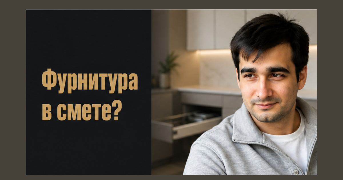 Николай Томашевич и деталь кухни: крючок "Фурнитура в смете?"