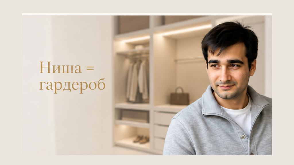 Гардеробная в нише — встроенное хранение