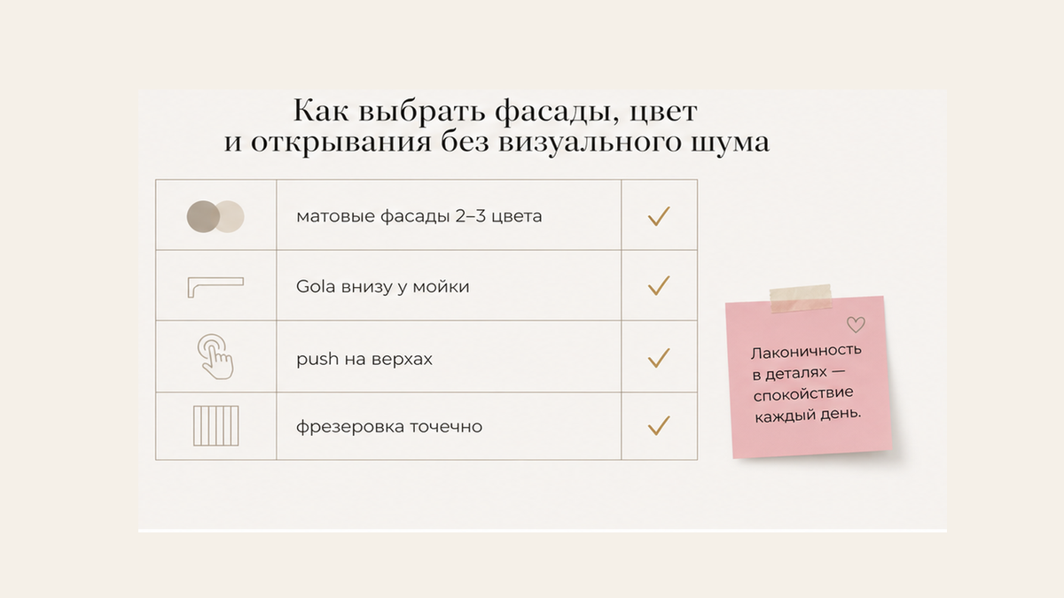 Чеклист выбора фасадов, цвета и открываний без визуального шума
