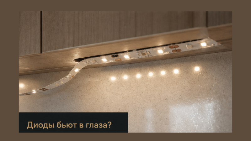Как спланировать подсветку рабочей зоны кухни: профиль, лента, датчик
