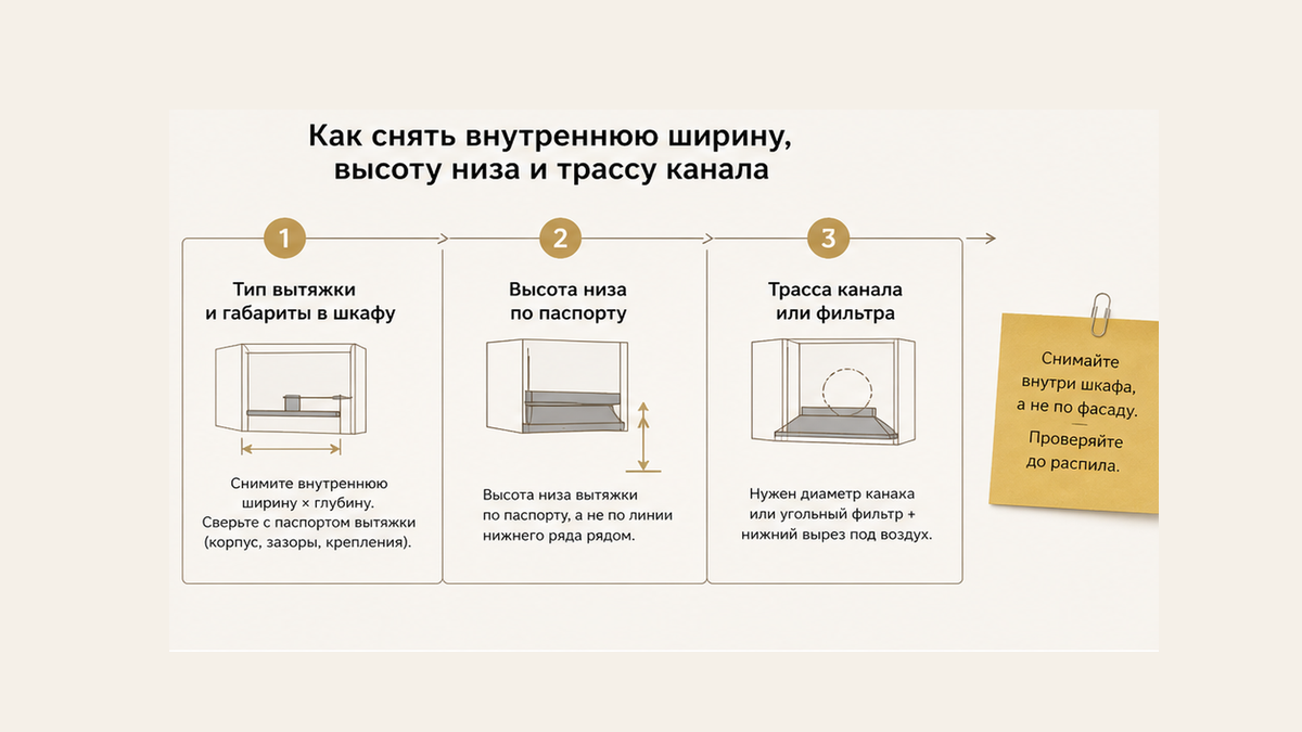 Схема без людей: снять внутреннюю ширину, высоту низа из паспорта и трассу канала или фильтр