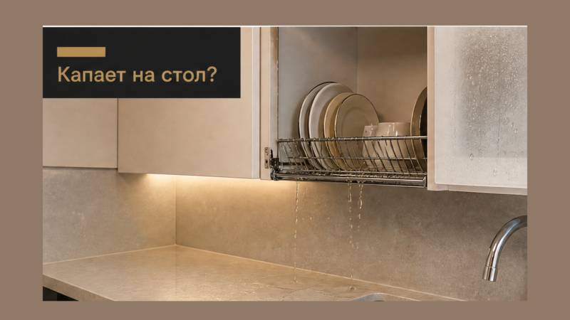 Как встроить сушку для посуды в верхний шкаф: ширина, поддон, конденсат