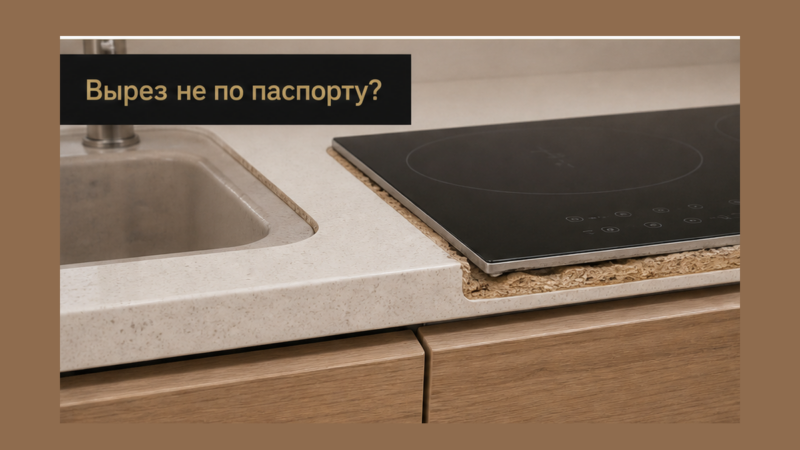 Как встроить варочную панель в столешницу: вырез, зазоры, газ и индукция