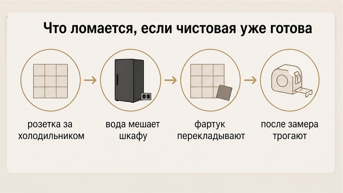 Схема: что ломается, если чистовая уже готова