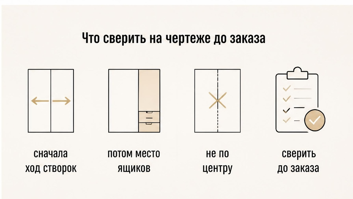 Чеклист: что сверить на чертеже купе до заказа
